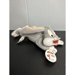 Looney Tunes Bugs Bunny 8” Beanbag Plush Play-By-Play Toys 1996 With Tags
